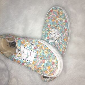 Vans Colorful Canvas Sneakers with Whimsical Print